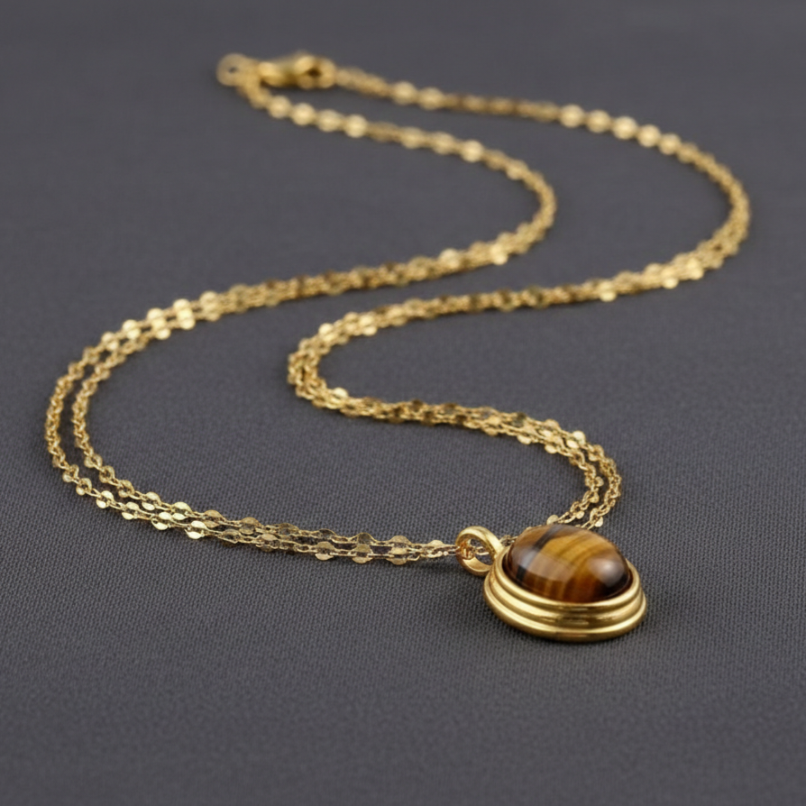 brown gemstone pendant necklace brown gemstone pendant necklace