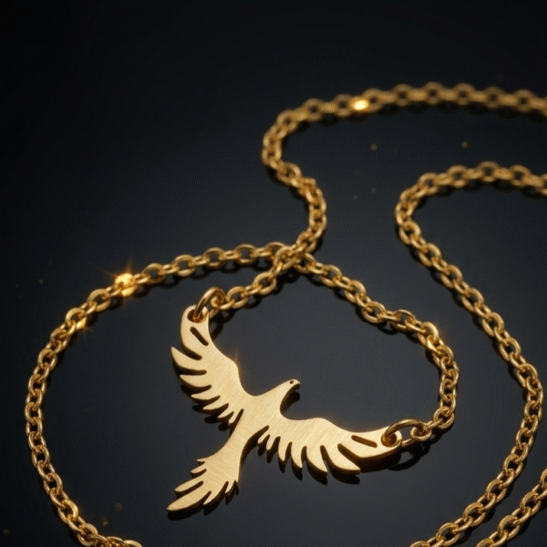 Home bird charm necklace