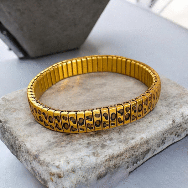 leopard print strap bracelet