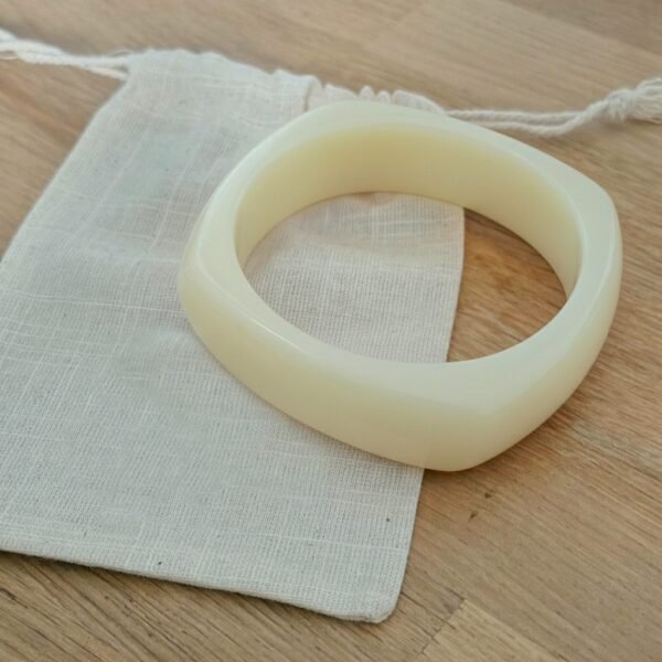 asymmetrical transparent acrylic bangle