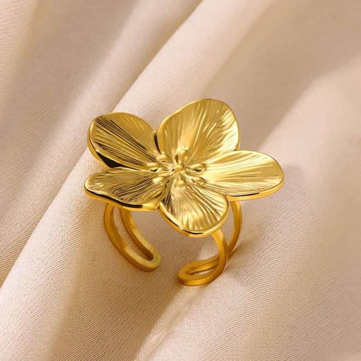 big bloom flower ring