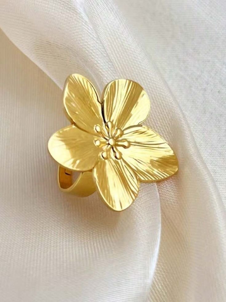big bloom flower ring