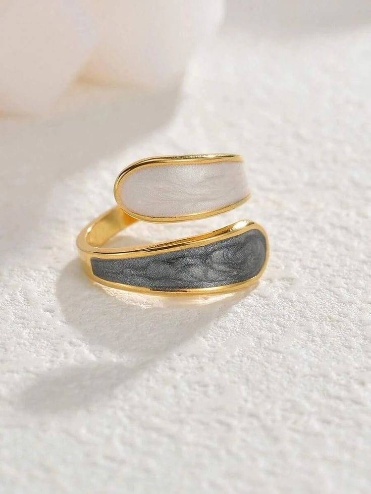 drop water shaped ring