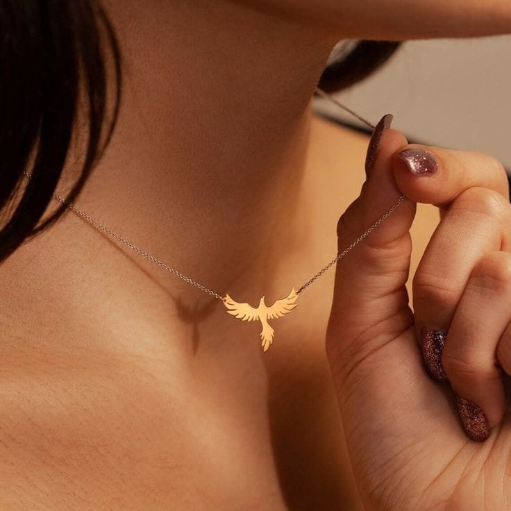 bird charm necklace