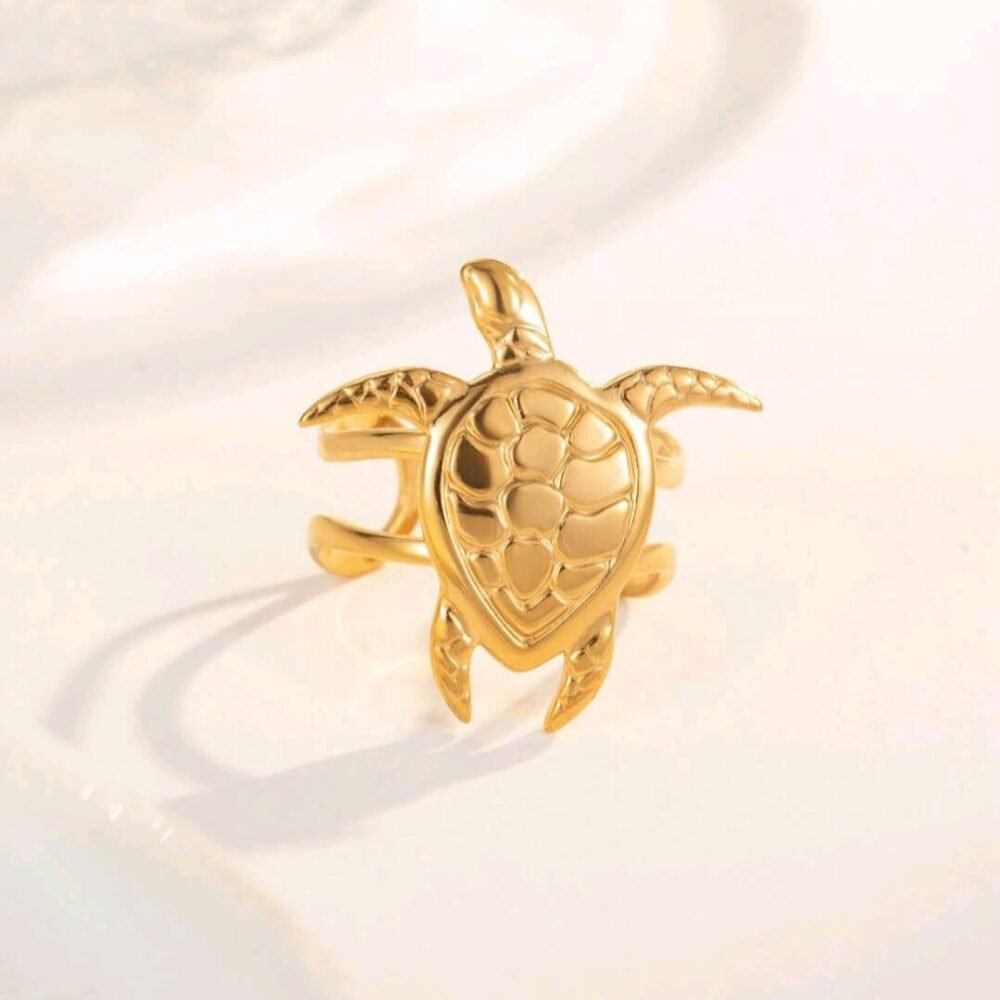 turtle shaped open ring