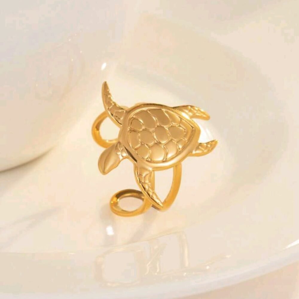 turtle shaped open ring