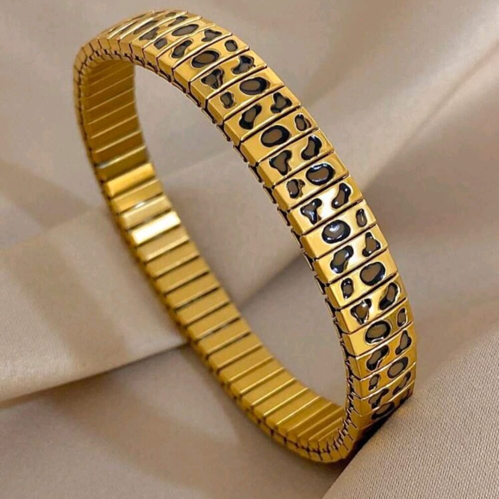 leopard print strap bracelet