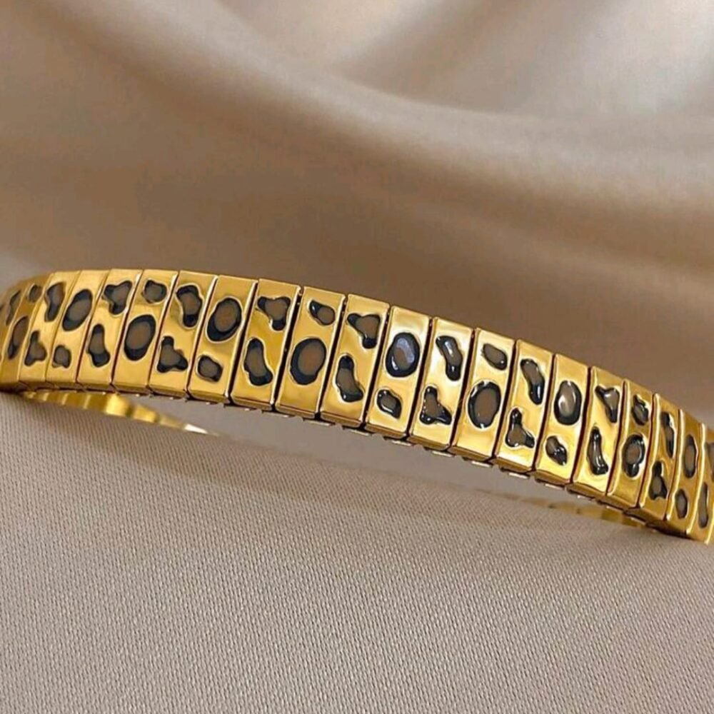 leopard print strap bracelet