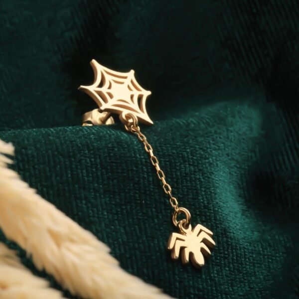 Home spiderweb earrings