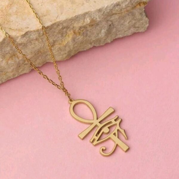 stainless steel eye of horus necklace 314 hover